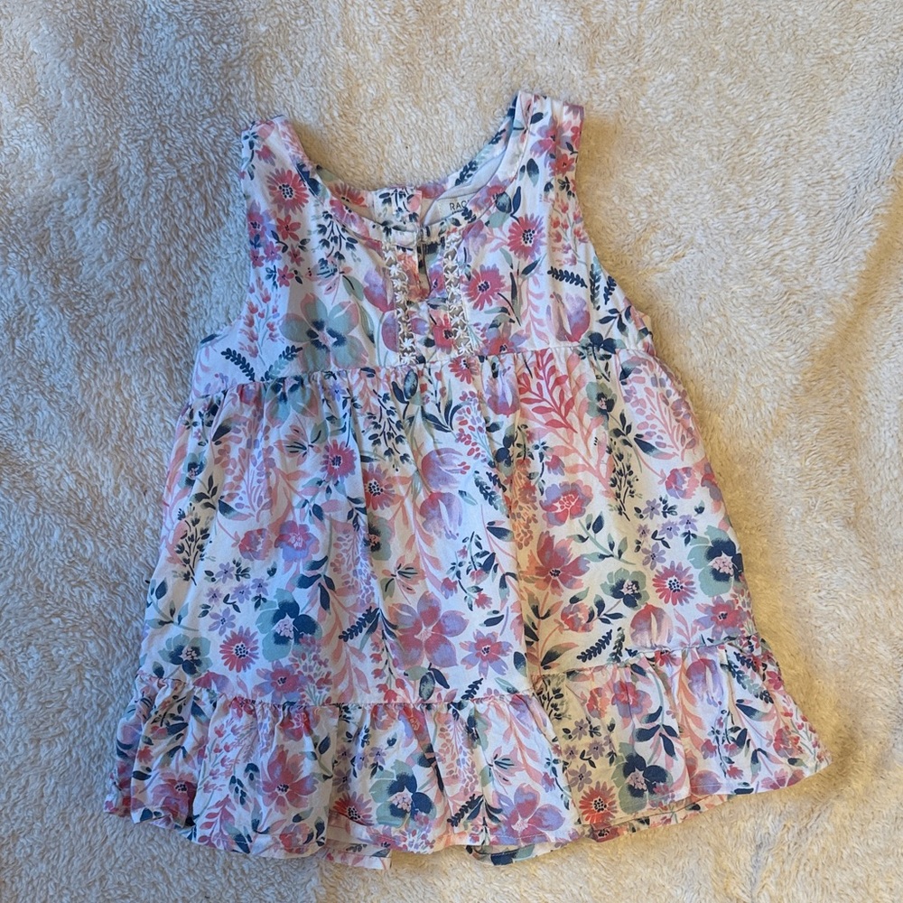 Rachel Zoe Kids Floral Blouse - Pink and Blue